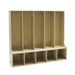 Factory Direct Partners Birch 5-Section Locker Front View