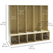 Factory Direct Partners Birch 5-Section Locker Dimensions