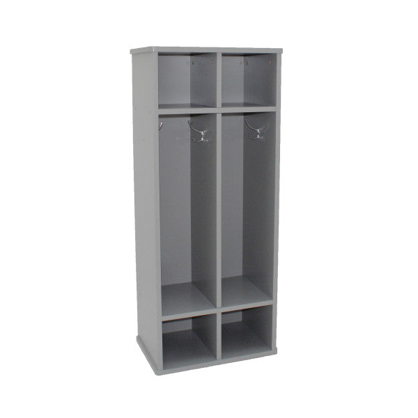 Factory Direct Partners Laminate 2 Section Coat Locker Front View